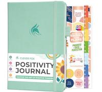 Clever Fox Positivity Journal - Daily Gratitude & Affirmation Journal with Prompts - Motivational Mental Health Journal for Women & Men with Habit Tracker - Lasts 6 Months, A5 Size (Mint)