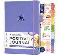 Clever Fox Positivity Journal for Women, 5-minute Gratitude, Lavender