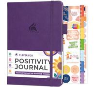Clever Fox Positivity Journal for Women, 5-minute Gratitude, Purple