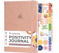 Clever Fox Positivity Journal for Women, 5-minute Gratitude, Rose Gold