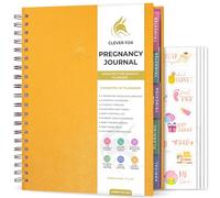 Clever Fox Pregnancy Journal, Expecting First Time Mom Planner Amber Yellow