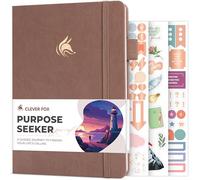 Clever Fox Purpose Seeker Journal for Women, Guided Self-Help, Terracotta