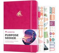 Clever Fox Purpose Seeker Journal - Guided Manifestation & Life Reflection Planner for Daily Self-Exploration, Goal-Setting & Gratitude (Fuchsia)