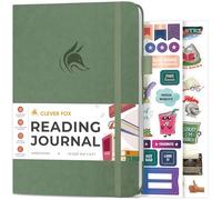 Clever Fox Reading Journal - Guided Book Review Log with Reading Tracker - Gift Book Accessories for Reading Lover - Tracking Journal for Kids & Adults - A5 Size, 14.6x21.3cm (Cypress)