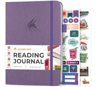 Clever Fox Reading Journal - Guided Book Review Log with Reading Tracker - Gift Book Accessories for Reading Lover - Tracking Journal for Kids & Adults - A5 Size, 14.6x21.3cm (Lavender)