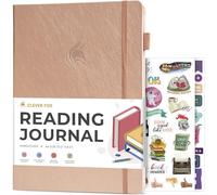 Clever Fox Reading Journal Large - Guided Book Review Log & Tracker - Gifts & Accessories for Reading Lover - Book Tracking Journal for Kids & Adults, 21.5 x 28cm (Rose Gold)