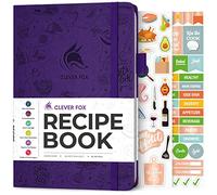 Clever Fox Recipe Book - Make Your Own Family Cookbook & Blank Recipe Notebook Organizer, Empty Cooking Journal to Write in Recipes, A5, Stores 60 Recipes, Purple
