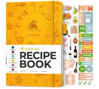 Clever Fox Recipe Book to Write in Your Own Meals 14.5x21.5 Amber Yellow