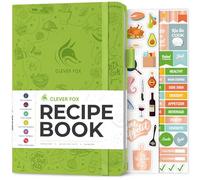 Clever Fox Recipe Book to Write in Your Own Meals 14.5x21.5 Apple Green