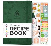Clever Fox Recipe Book to Write in Your Own Meals 14.5x21.5 Forest Green