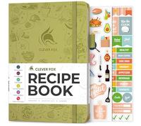 Clever Fox Recipe Book to Write in Your Own Meals 14.5x21.5 Olive