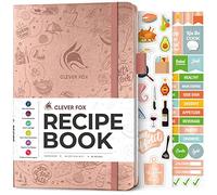 Clever Fox Recipe Book to Write in Your Own Meals 14.5x21.5 Rose Gold