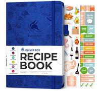 Clever Fox Recipe Book to Write in Your Own Meals 14.5x21.5 Royal Blue