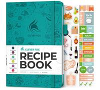 Clever Fox Recipe Book to Write in Your Own Meals 14.5x21.5 Turquoise