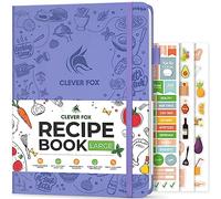 Clever Fox Recipe Book to Write in Your Own Meals 21x28cm Lavender | Blank cook book notebook, Cooking & baking essentials for women, teens, kids & girls, Make your own DIY baker's notebook