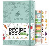 Clever Fox Recipe Book to Write in Your Own Meals 21x28cm Mint Cream | Blank cook book notebook, Cooking & baking essentials for women, teens, kids & girls, Make your own DIY baker's notebook