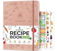 Clever Fox Recipe Book to Write in Your Own Meals 21x28cm Rose Gold | Blank cook book notebook, Cooking & baking essentials for women, teens, kids & girls, Make your own DIY baker's notebook