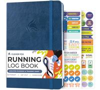 Clever Fox Running Log Book - Complete Run Training Tracker Journal - Runners Planner, Track Gifts & Stuff For Runners, Women & Men (Mystic Blue)