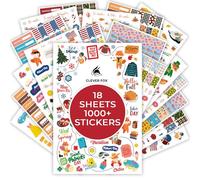 Clever Fox Seasonal Planner Stickers - 600+ Month, Holiday & Seasons Stickers for Your Planner, Monthly Journal & Calendar - 18 Sheets, Set & Washi Tape by Clever Fox (Seasonal Pack)