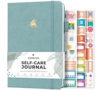 Clever Fox Self-Care Journal - Daily Reflection Notebook - Mental Health & Personal Development Planner, Meditation & Mood Log, A5 (Blue Surf)