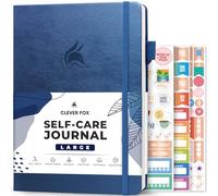 Clever Fox Self-Care Journal - Daily Reflection Notebook - Mental Health & Personal Development Planner, Meditation & Mood Log, Large (Mystic Blue)