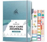 Clever Fox Self-Care Journal - Daily Reflection Notebook - Mental Health & Personal Development Planner, Meditation & Mood Log, Large (Aquamarine)