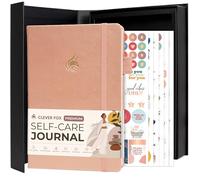 Clever Fox Self-Care Journal Premium - Daily Gratitude & Mental Health Notebook for Women - Reflection & Personal Development Journal (Rose Gold)