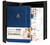 Clever Fox Self-Care Journal ¬Premium - Daily Gratitude & Mental Health Notebook for Women - Reflection & Personal Development Journal (Mystic Blue)