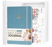 Clever Fox Self-Care Journal Premium - Daily Gratitude & Mental Health Notebook for Women - Reflection & Personal Development Journal (Aquamarine)