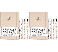 Clever Fox Self-Care Journal PRO - Wellness & Daily Reflection Notebook - Mental Health, Meditation & Mood Journal for Women, 18 x 25.5cm (Seashell) (Pack of 2)
