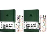 Clever Fox Self-Care Journal PRO - Wellness & Daily Reflection Notebook - Mental Health, Meditation & Mood Journal for Women, 18 x 25.5cm (Forest Green) (Pack of 2)