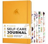 Clever Fox Self-Care Journal PRO - Wellness & Daily Reflection Notebook - Mental Health, Meditation & Mood Journal for Women, 18 x 25.5cm (Amber Yellow)