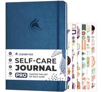Clever Fox Self-Care Journal PRO - Wellness & Daily Reflection Notebook - Mental Health, Meditation & Mood Journal for Women, 18 x 25.5cm (Mystic Blue)