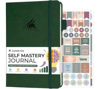 Clever Fox Self Mastery Journal for Men & Women, Daily Prompts Forest Green