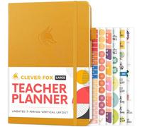 Clever Fox Teacher Planner, School & Homeschool Book, B5 Size Amber Yellow