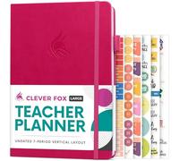 Clever Fox Teacher Planner, School & Homeschool Book, B5 Size Fuchsia