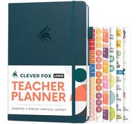 Clever Fox Teacher Planner - School Year Planner with Calendars & Lesson Plans - Teacher Plan Book for Classroom & Homeschool Organization - Undated, 18x25cm, Hardcover (Dark Teal)