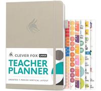 Clever Fox Teacher Planner - School Year Planner with Calendars & Lesson Plans - Teacher Plan Book for Classroom & Homeschool Organization - Undated, 18x25cm, Hardcover (Foggy Alps)