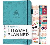 Clever Fox Travel Journal, Vacation Planner Organizer A5 Aquamarine