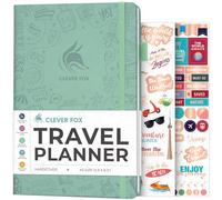 Clever Fox Travel Journal, Vacation Planner Organizer A5 Mint Cream