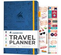Clever Fox Travel Journal, Vacation Planner Organizer A5 Mystic Blue