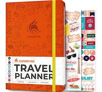 Clever Fox Travel Journal, Vacation Planner Organizer A5 Orange