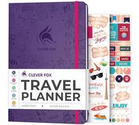 Clever Fox Travel Journal, Vacation Planner Organizer A5 Purple