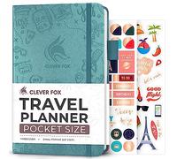 Clever Fox Travel Journal, Vacation Planner Organizer Pocket Aquamarine