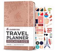 Clever Fox Travel Journal, Vacation Planner Organizer Pocket Rose Gold