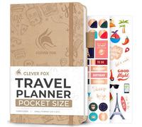 Clever Fox Travel Journal, Vacation Planner Organizer Pocket Sandstone