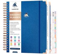 Clever Fox Wedding Planner Book & Organizer Binder Book, Mystic Blue