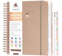Clever Fox Wedding Planner - Notebook Organizer for Bride - Wedding Planning Binder Book with Pockets - Engagements Gift, 10x11″ (Bronze)