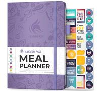 Clever Fox Weekly Meal Planner - Weekly & Daily Meal Prep Journal with Shopping and Grocery Lists for Menu Planning, Healthy Diet & Weight Loss Tracking (Lavender, A5 (14.5 x 21cm))