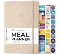 Clever Fox Weekly Meal Planner - Weekly & Daily Meal Prep Journal with Shopping and Grocery Lists for Menu Planning, Healthy Diet & Weight Loss Tracking (Seashell, A5 (14.5 x 21cm))
